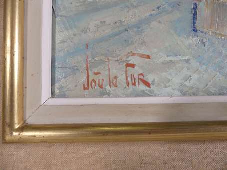 LE FUR Joe (1920-2001) Port Huile sur toile signée