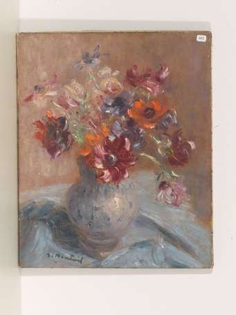 MONTEIL Jacques (1897-1987) - Bouquet. Huile sur 