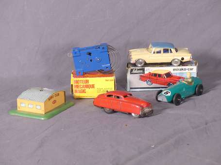 Divers - Lot de jouets dont 2 voitures schuco 