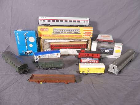 Marklin et diverses marques - Lot de wagons, 