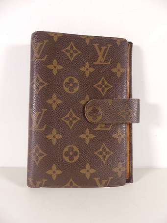 LOUIS VUITTON - Couverture de carnet en toile 