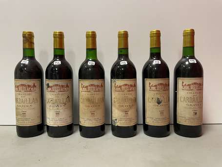 Lot de 6 bouteilles Château de Cardaillan, Graves 