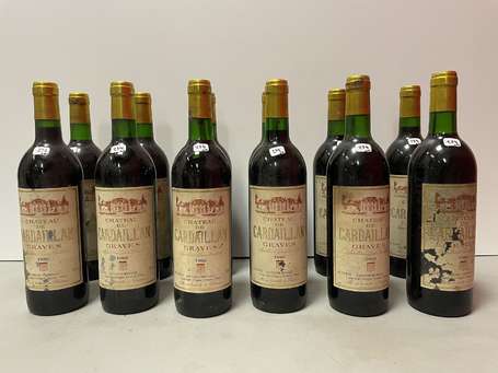 Lot de 12 bouteilles Château de Cardaillan, Graves