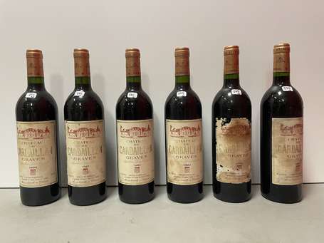 Lot de 6 bouteilles Château de Cardaillan, Graves 
