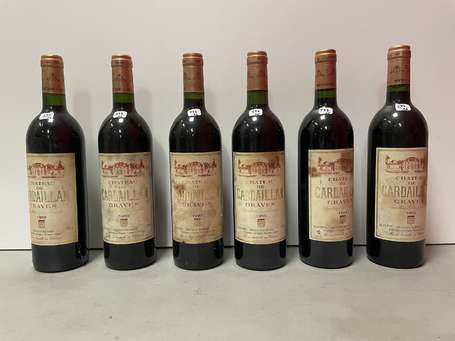 Lot de 6 bouteilles Château de Cardaillan, Graves 