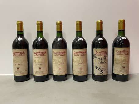 Lot de 6 bouteilles Château de Cardaillan, Graves 