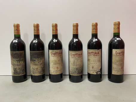Lot de 6 bouteilles Château de Cardaillan, Graves 