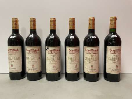 Lot de 6 bouteilles Château de Cardaillan, Graves 