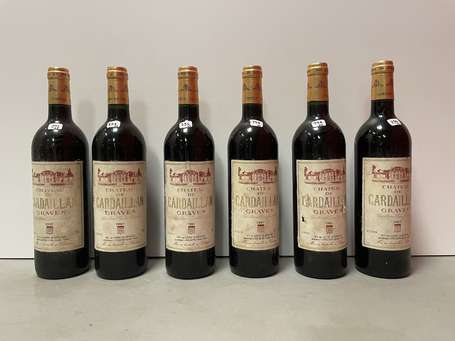 Lot de 6 bouteilles Château de Cardaillan, Graves 