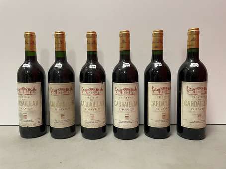 Lot de 6 bouteilles Château de Cardaillan, Graves 