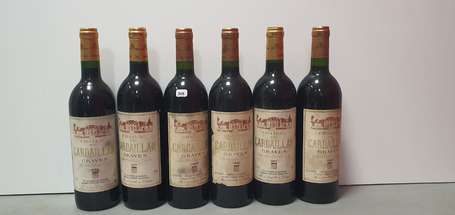 Lot de 6 bouteilles Château de Cardaillan, Graves 