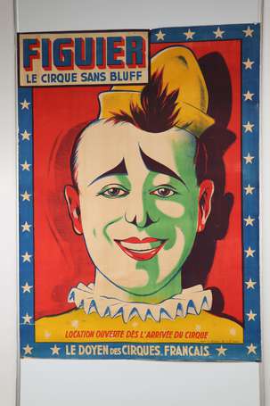 CIRQUE FIGUIER - Le cirque sans bluff. Affiche 