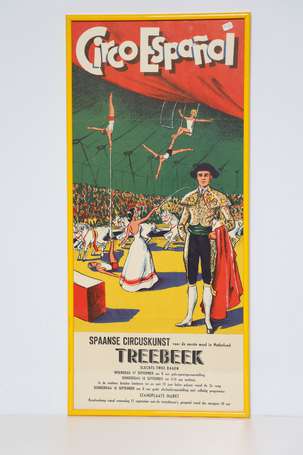 Lot de 7 affichettes de cirques étrangers.