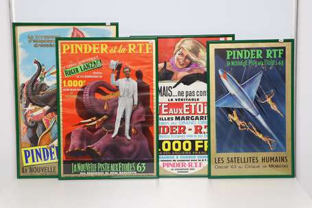 CIRQUE PINDER RTF - Lot de 4 affichettes : 