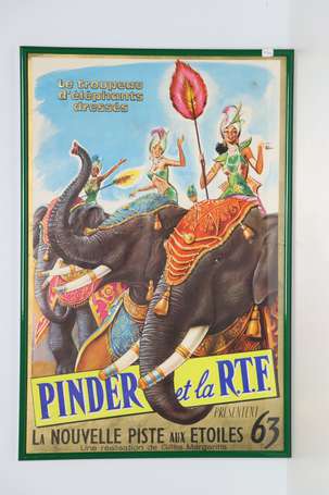 CIRQUE PINDER RTF - Lot de 4 affichettes : 