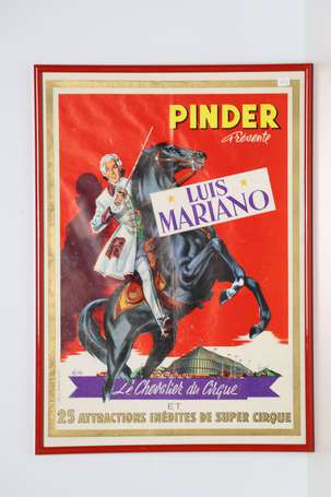 CIRQUE PINDER - Lot de 4 affichettes Gloria Lasso,