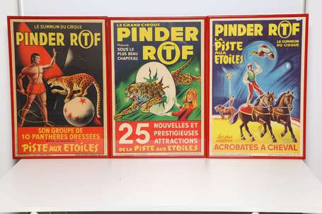 CIRQUE PINDER ORTF - Lot de 3 affichettes : 