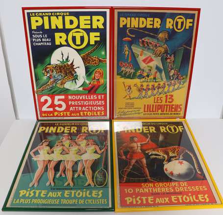 CIRQUE PINDER ORTF - Lot de 4 affichettes dont : 