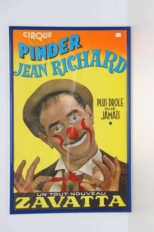 CIRQUE PINDER JEAN RICHARD - Lot de 5 affichettes.