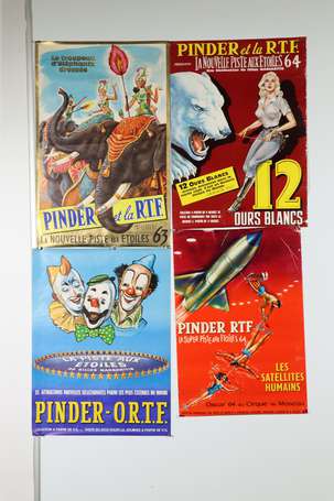 CIRQUE PINDER ORTF - Lot de 8 affichettes tous 