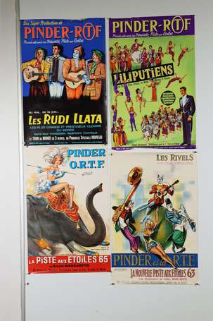 CIRQUE PINDER ORTF - Lot de 8 affichettes tous 