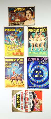 CIRQUE PINDER ORTF - Lot de 6 affichettes tous 