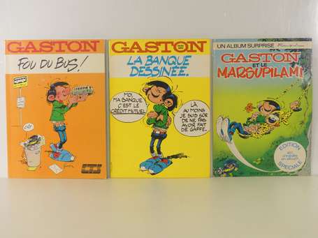 Franquin : Gaston ; 3 albums ; Gaston et le 