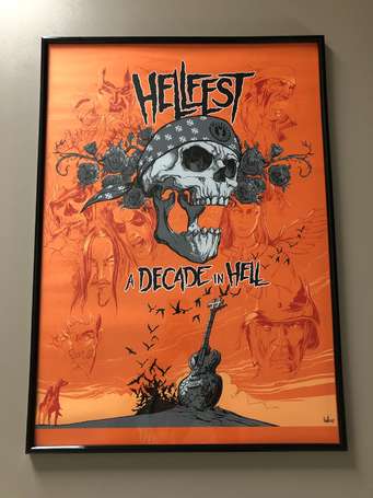 Affiche HELLFEST Collector «  A DECADE in HELL »