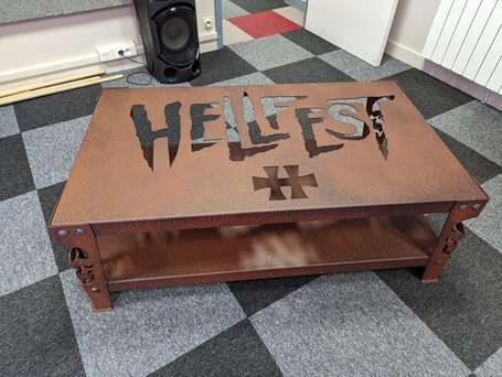 Table HELLFEST Artiste Pascal DELAUNAY  Dimension 