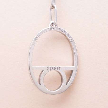 HERMES - Paire de pendants d'oreilles en argent 