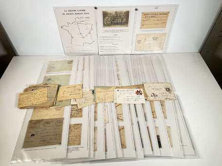 Collection de + de 80 lettres cartes et Documents 