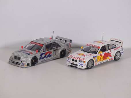 UT 1/18 - 2 voitures de course Bmw/Mercedes - très