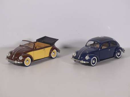 Solido 1/18 - 2 voitures - Vw Coccinelle - très 