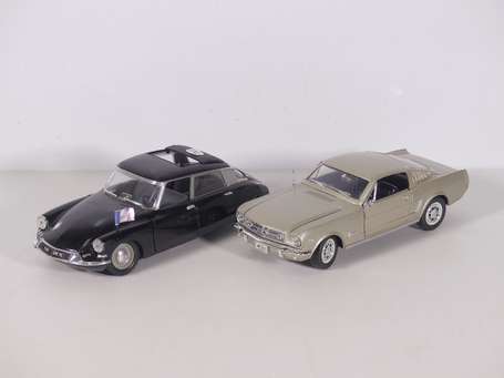 Solido 1/18 - 2 voitures - Citroën DS/Mustang  - 