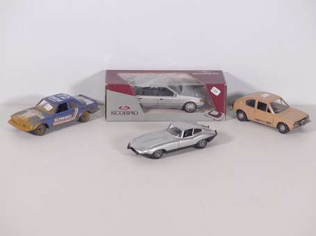 Divers 1/24 - 4 voitures - Jaguar type E, 