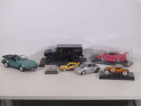 Diverses marques - Lot de 7 voitures 1/18 et 1/24 