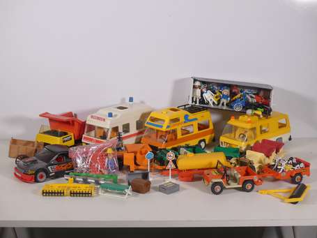 Playmobil vintage - lot de véhicules et de 