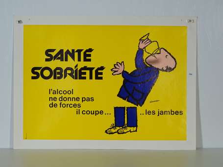 ALCOOLISME « Santé - Sobriété » : Affiche 