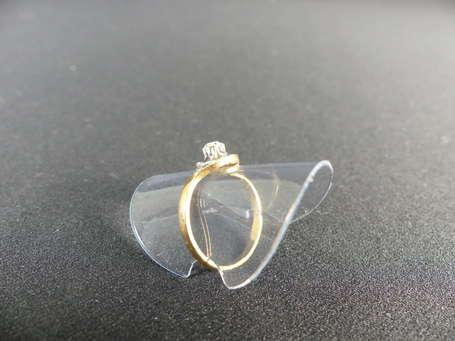 Bague tourbillon en or deux tons 18K (750°/00) 