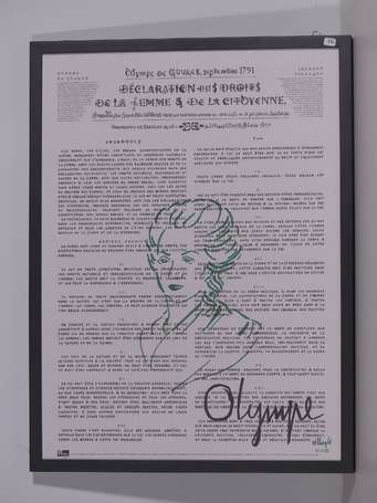 VILLEGLE Jacques (1926-2022) - Olympe de Gouges, 