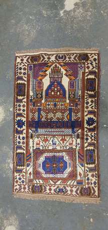 Tapis Turkmène (chaîne, trame et velours en 