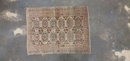 Tapis Turkmène (chaîne, trame et velours en 