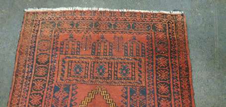 Tapis Afghan (chaîne, trame en velours en laine), 