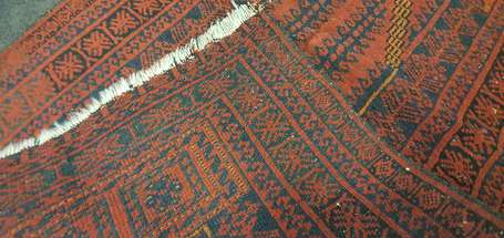 Tapis Afghan (chaîne, trame en velours en laine), 