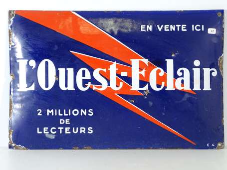 L'OUEST-ÉCLAIR « 2 Millions de Lecteurs » : Plaque