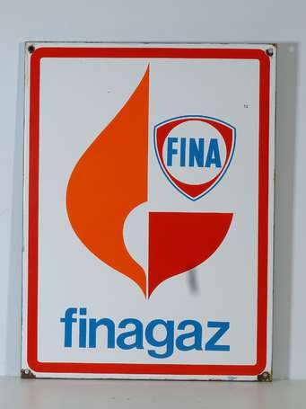 FINAGAZ : Plaque émaillée. 45 x 60cm