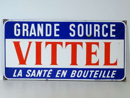 VITTEL Grande Source : Plaque émaillée plate à 