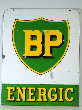 BP ENERGIC : Plaque émaillée. Vitracier-Neuhaus, 
