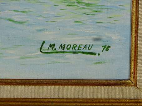 MOREAU Ludovic (1915-1990)- Moret sur Loing Huile 