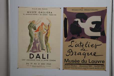 Lot de 4 affiches d'exposition : Musée Galliera 